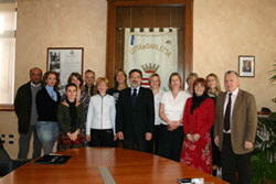 Sindaco e delegazione Comenius
