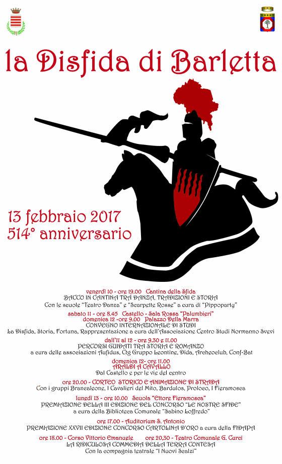 514° anniversario della Disfida di Barletta: il programma delle iniziative